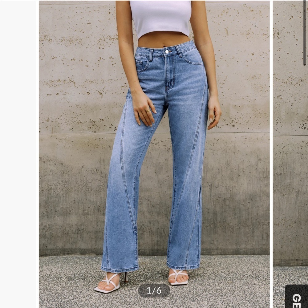 Commense Vintage Denim Straight Leg Jeans